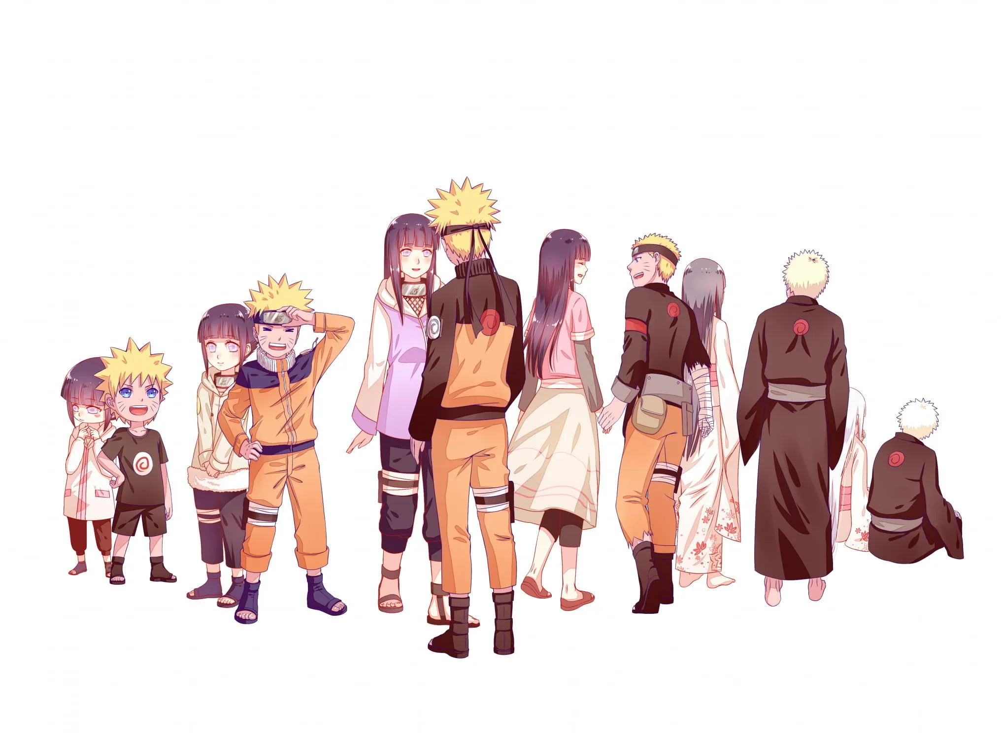 Naruto Anime Team Characters Lineup Download Wallpaper