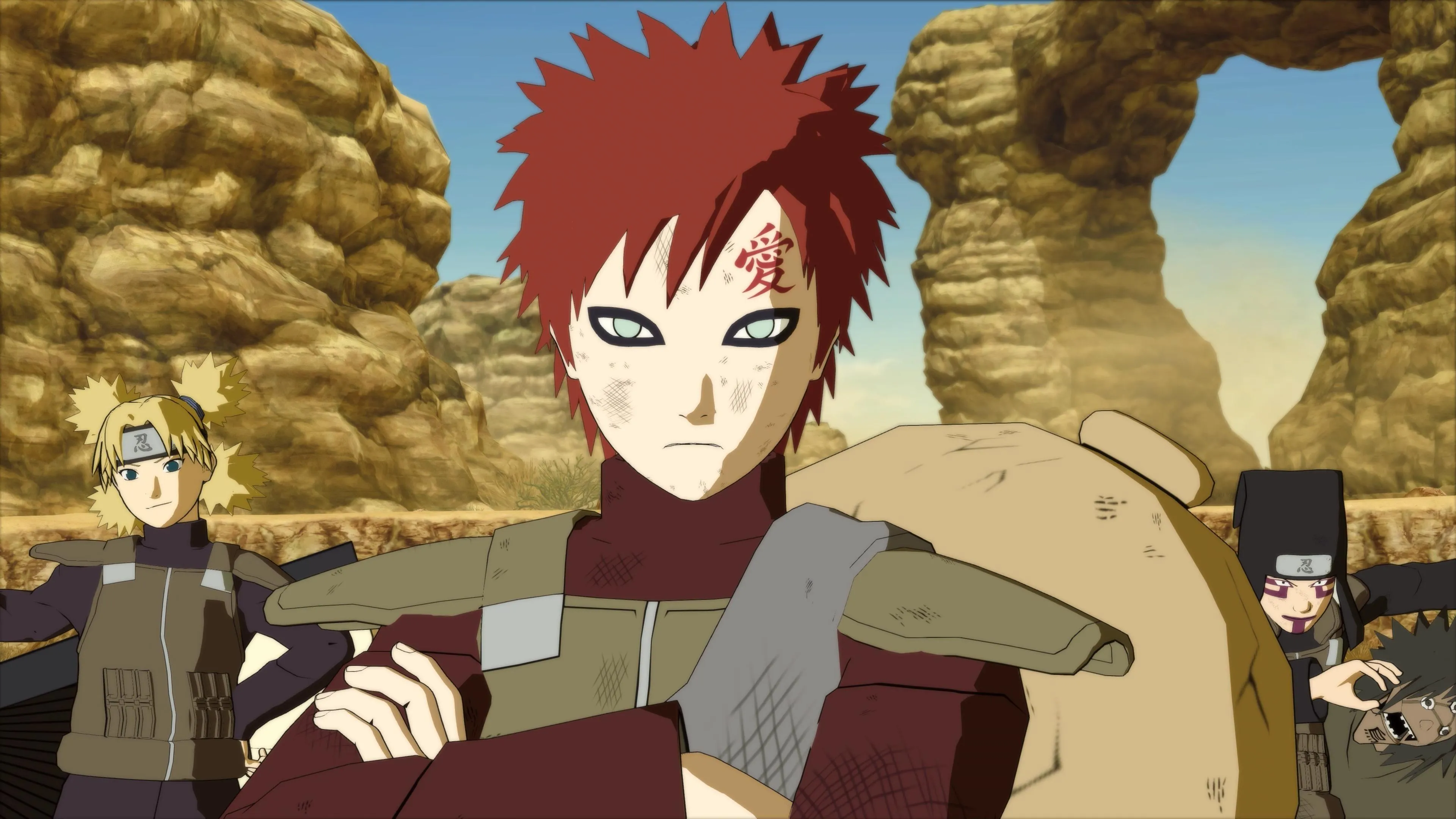 Naruto Gaara Commands Sand with Power and Calm Demeanor