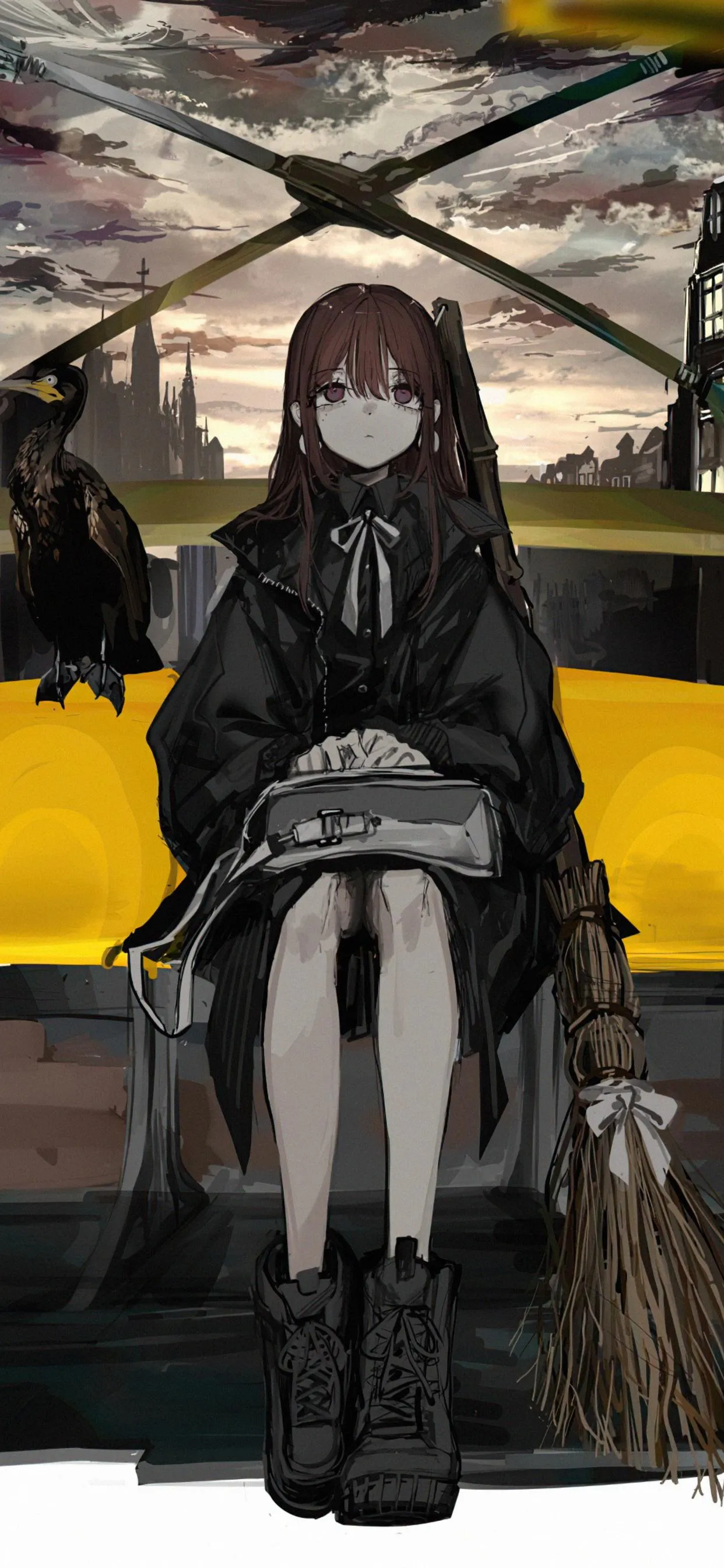 Naruto Itachi Uchiha Sitting Calmly in a Peaceful Moment
