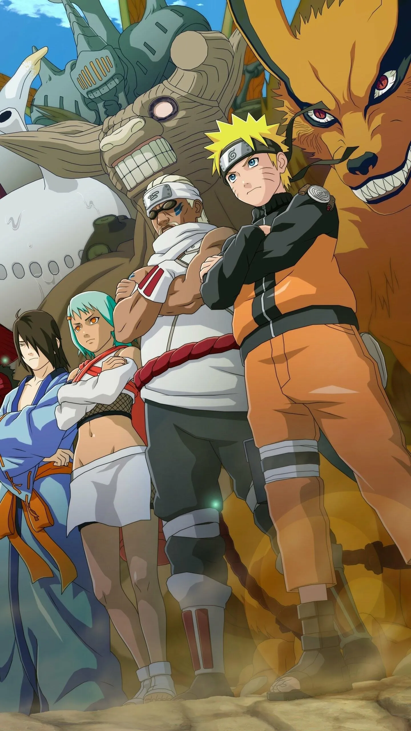 Naruto Team Kakashi Ready for Ninja Battle Together