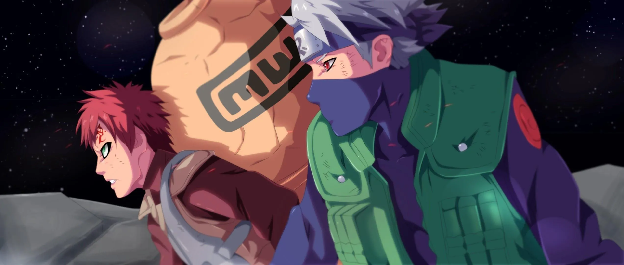 Naruto Uzumaki and Sasuke Uchiha in Serious Moment