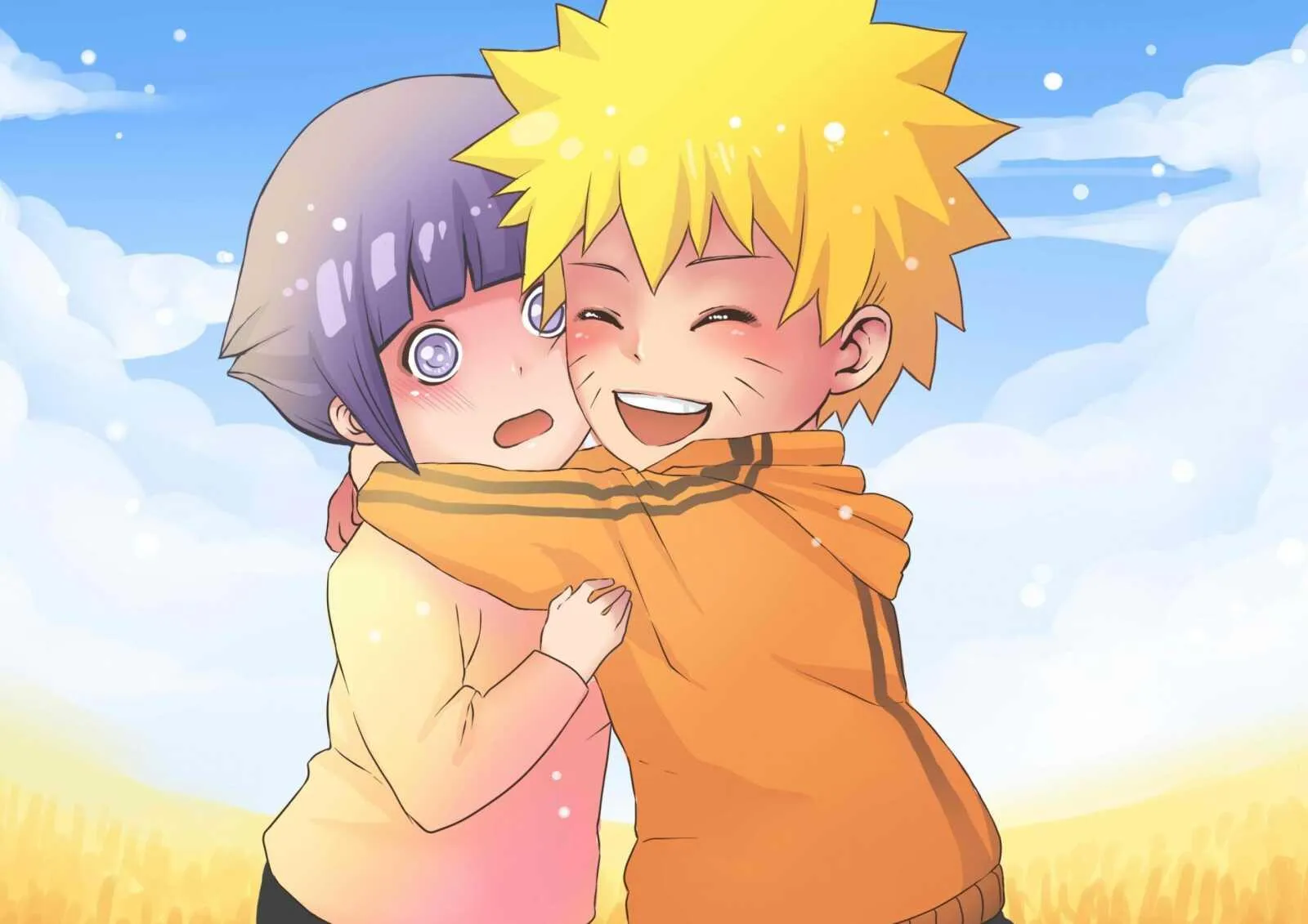 Naruto Uzumaki Hugging his Mother Kushina Uzumaki