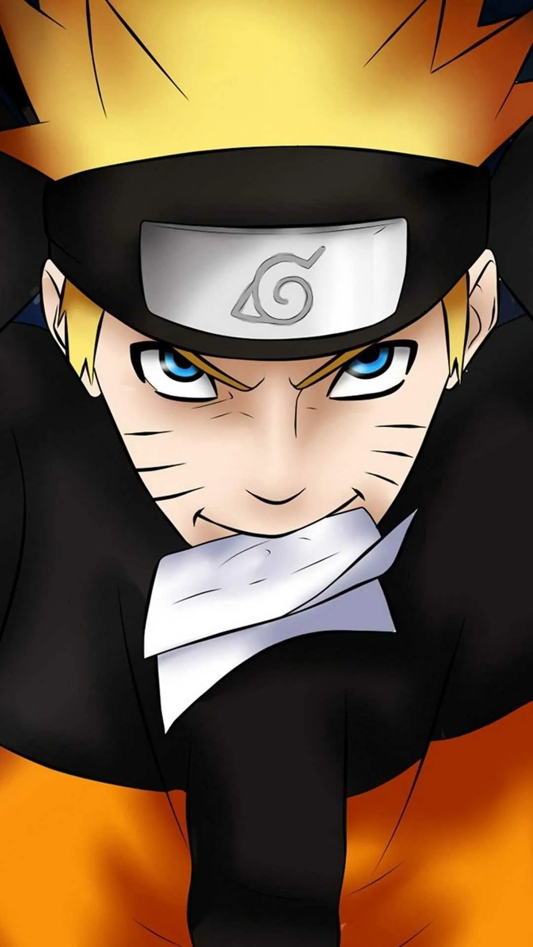 Naruto Uzumaki with Determined Look and Headband Wallpaper