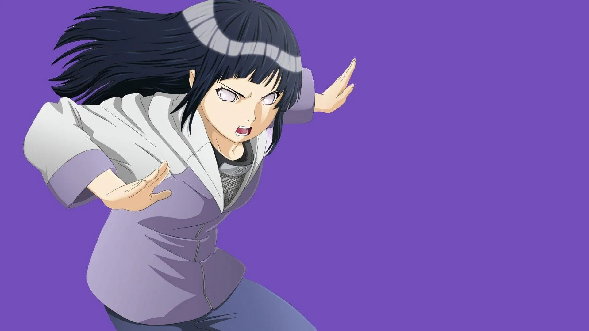 Nezuko Kamado Preparing to Attack with Fierce Look