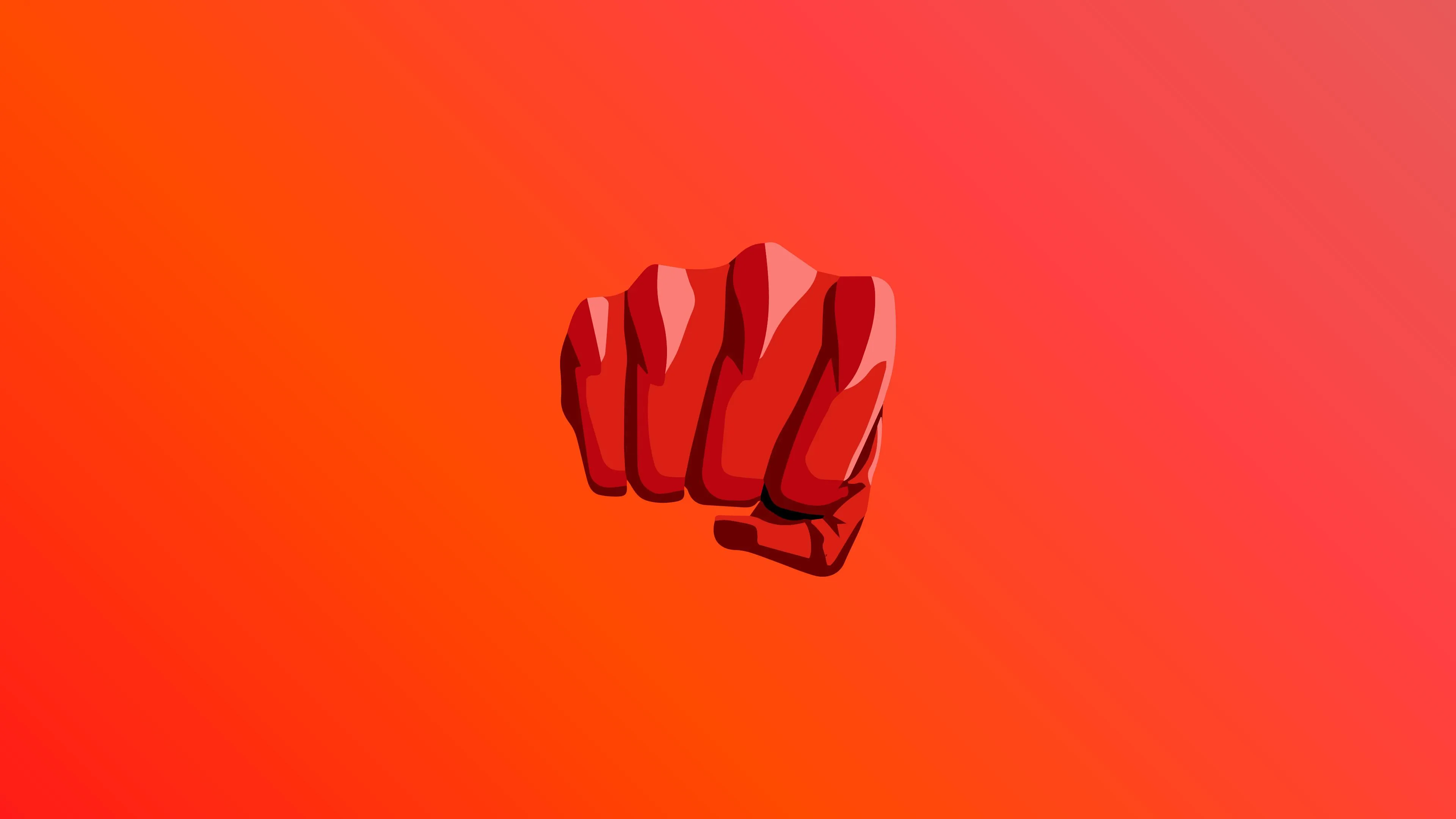 Red Power Glove Symbolizing Strength and Control in Anime