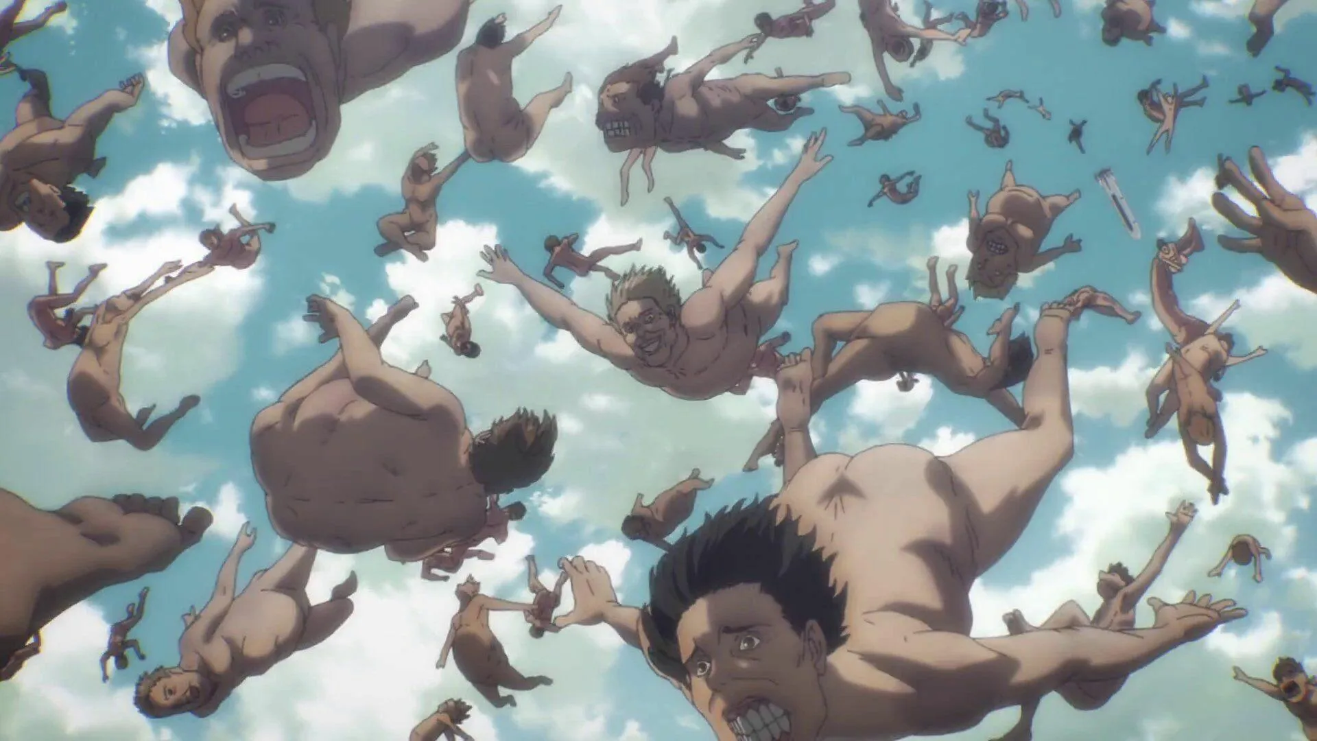 Reiner Leads Warrior Unit in Frozen Battlefield Scene
