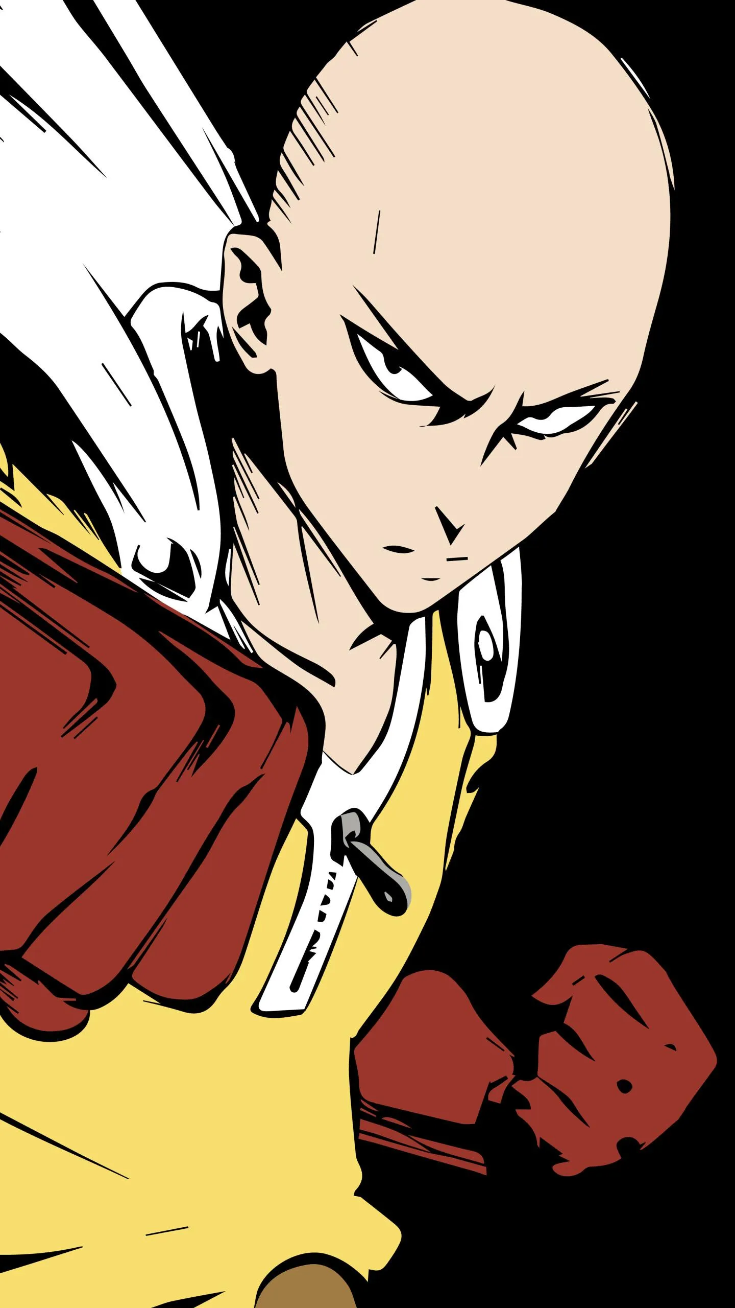 Saitama in One Punch Man Anime Heroic Pose Wallpaper