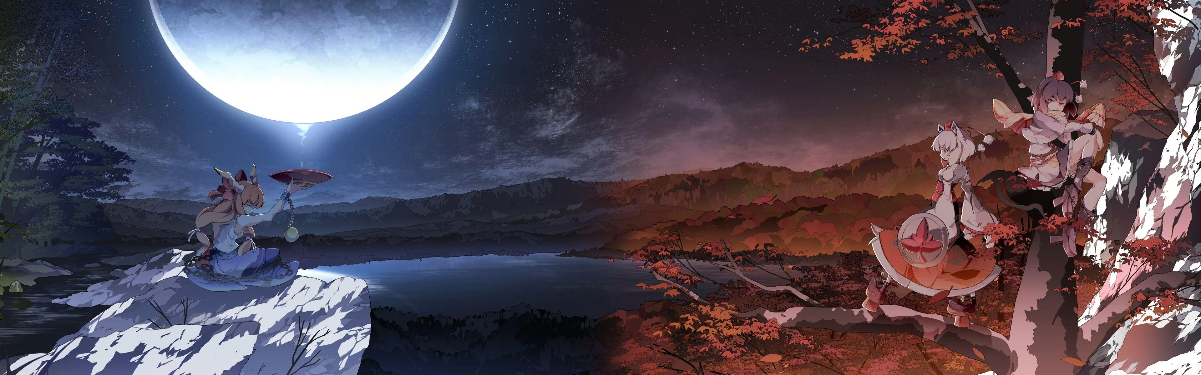 Sci Fi Anime Ship Explores Galaxy with Purple Sky View
