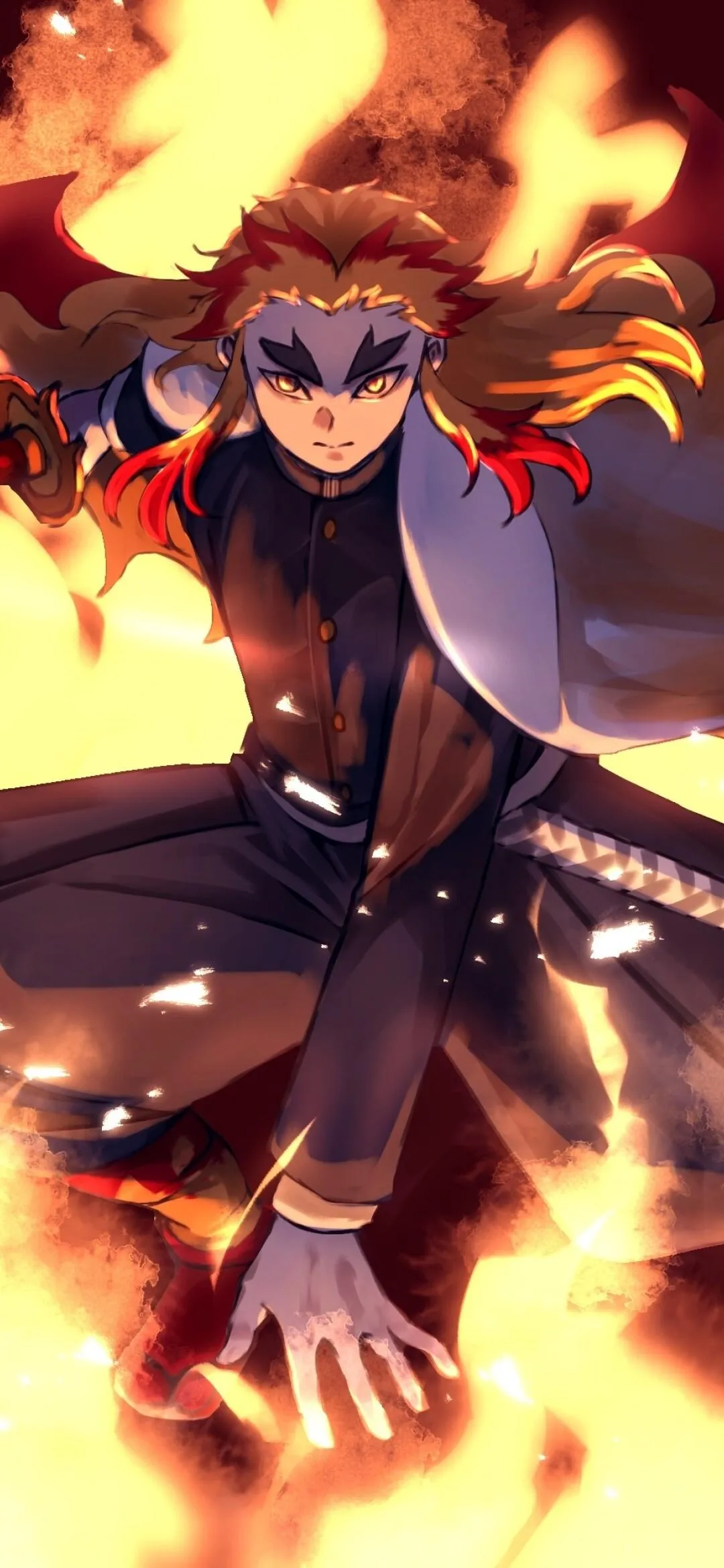 Shoto Todoroki Using Fire and Ice Powers My Hero Wallpaper