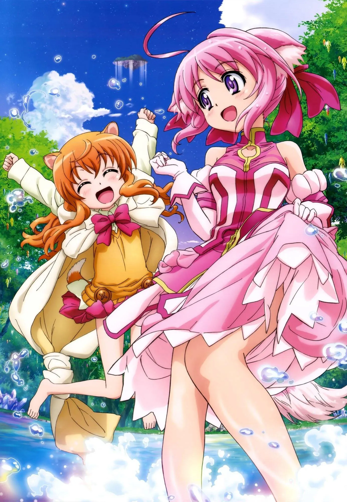 Smile Precure Girls in Colorful Magical Transformation