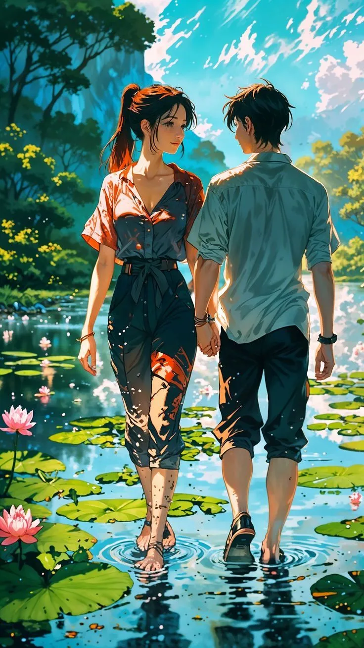 Sunset Pals Anime Wallpaper Free Download