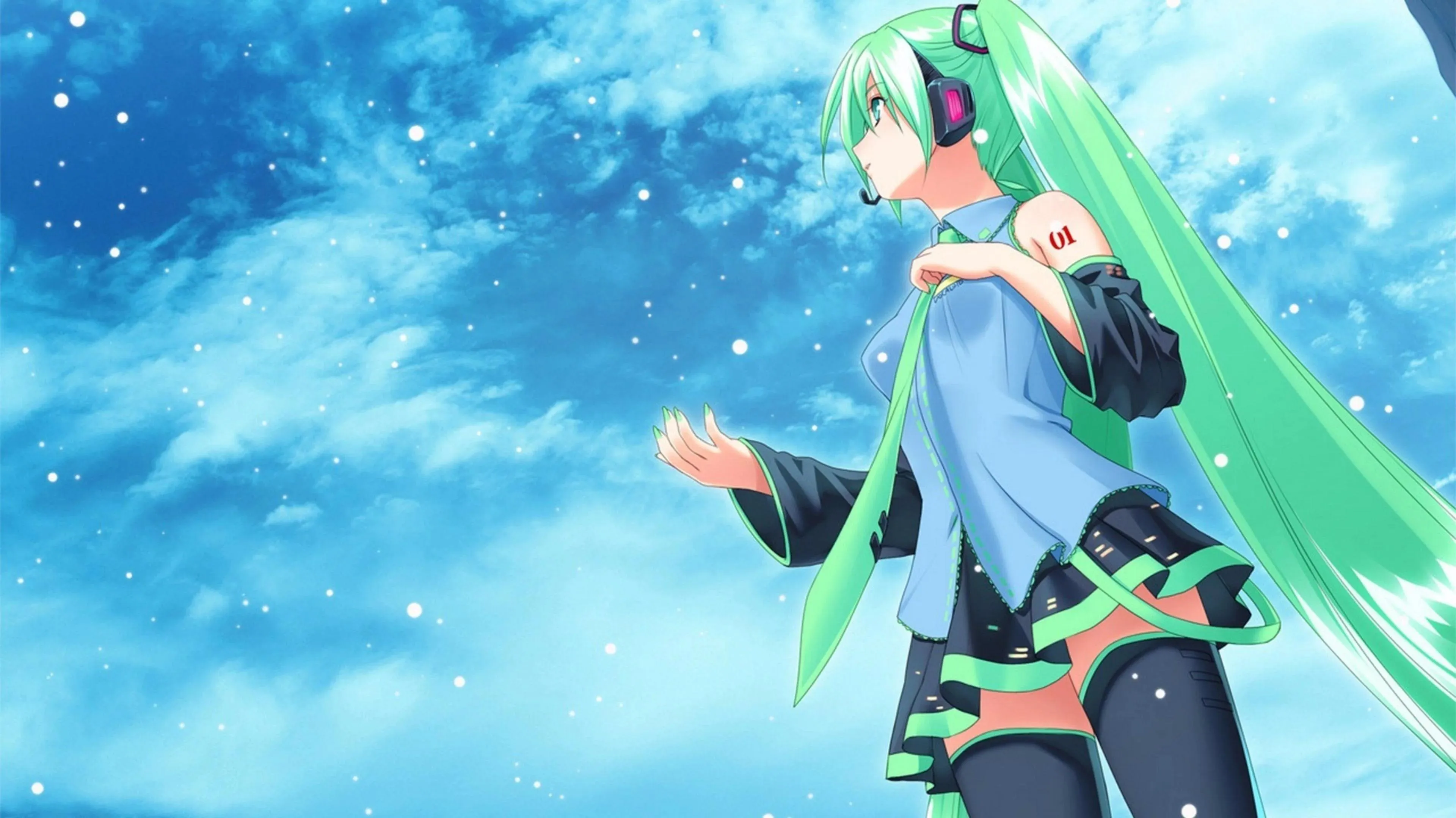 Sword Art Online Asuna Swims in Virtual Blue Ocean