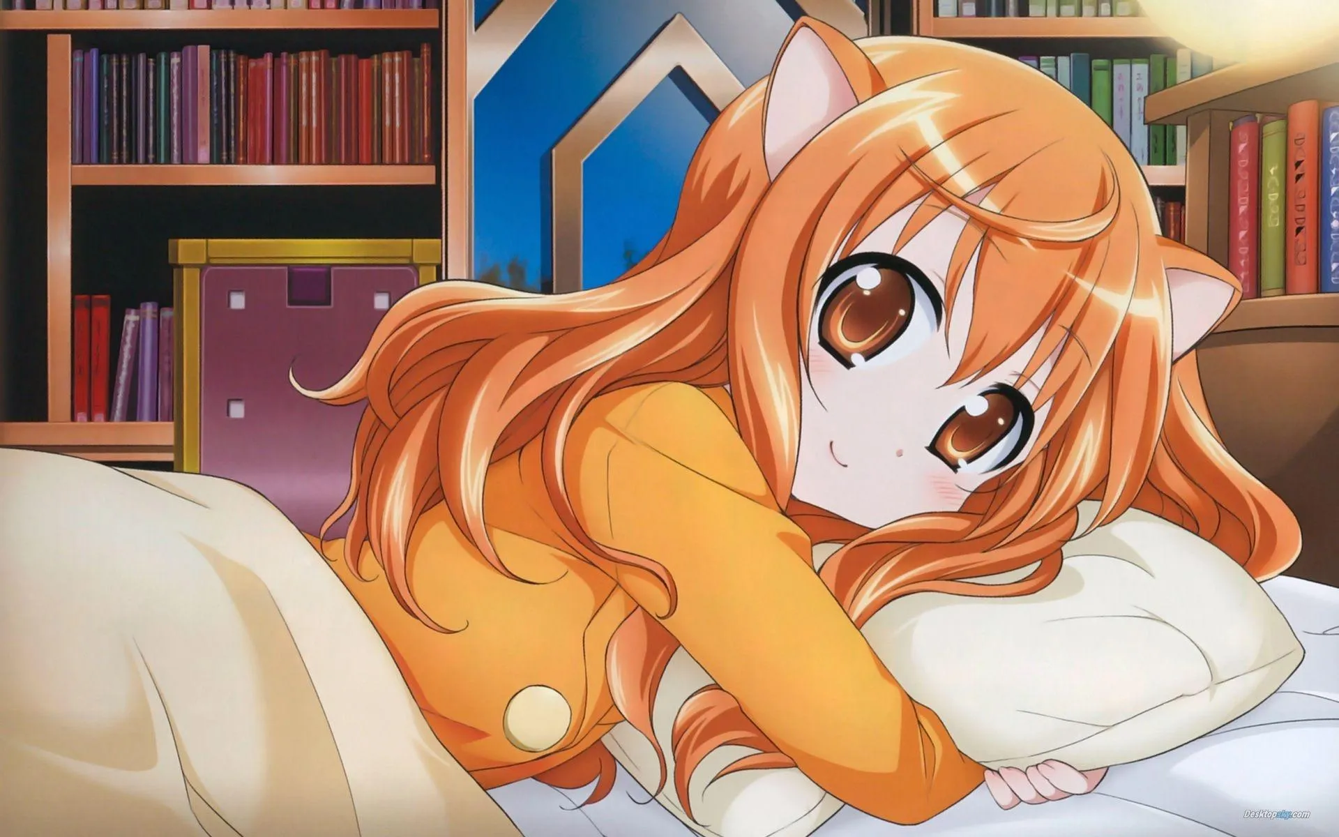 Umaru Doma Relaxing At Home with Snacks and Games Wallpaper