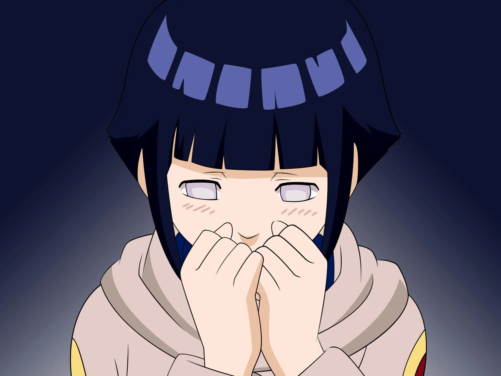 Young Hinata Hyuga Watches Naruto with Hope and Admiration