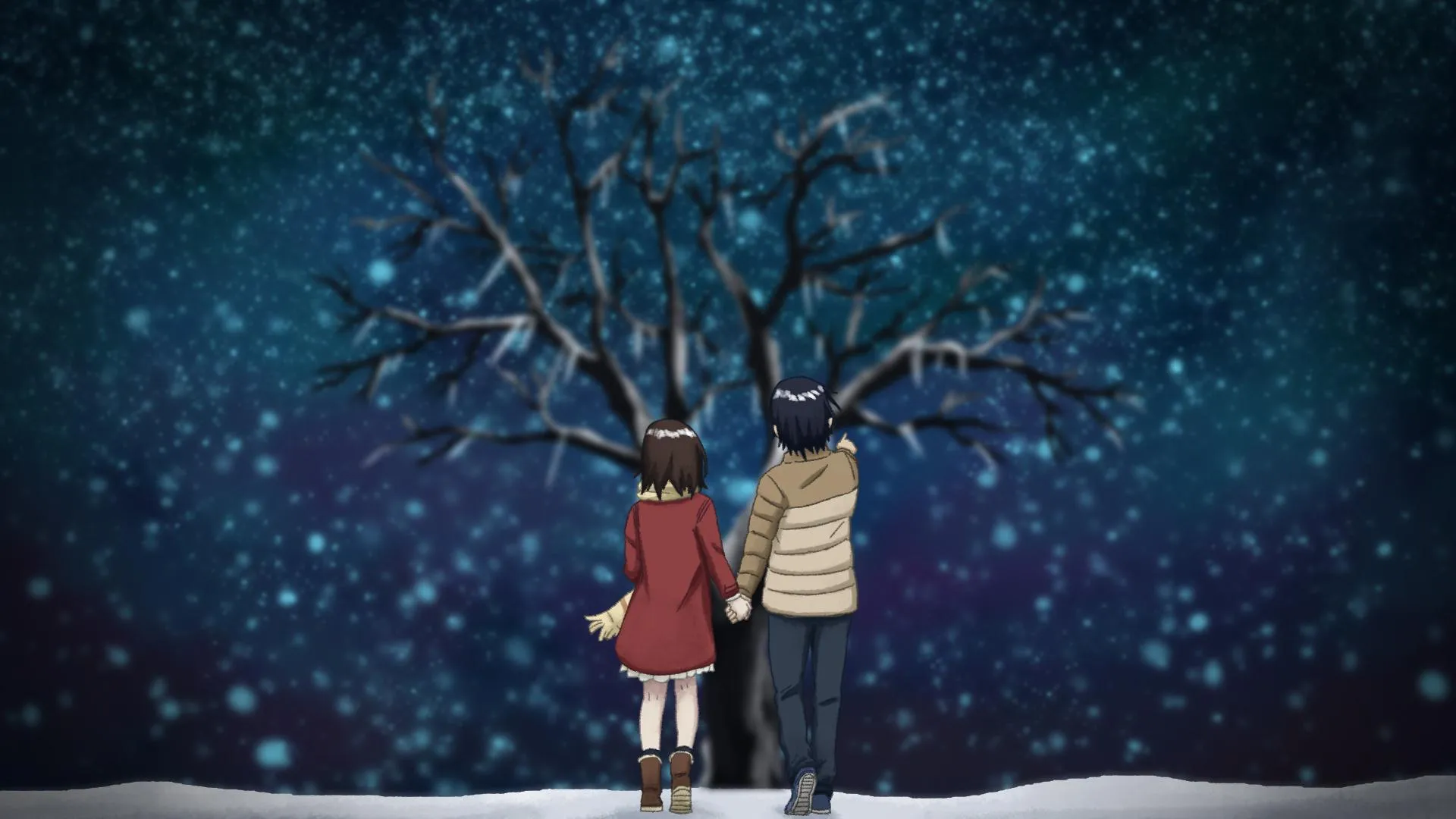 Young Itachi Uchiha Reflects During Rainy Night Scene