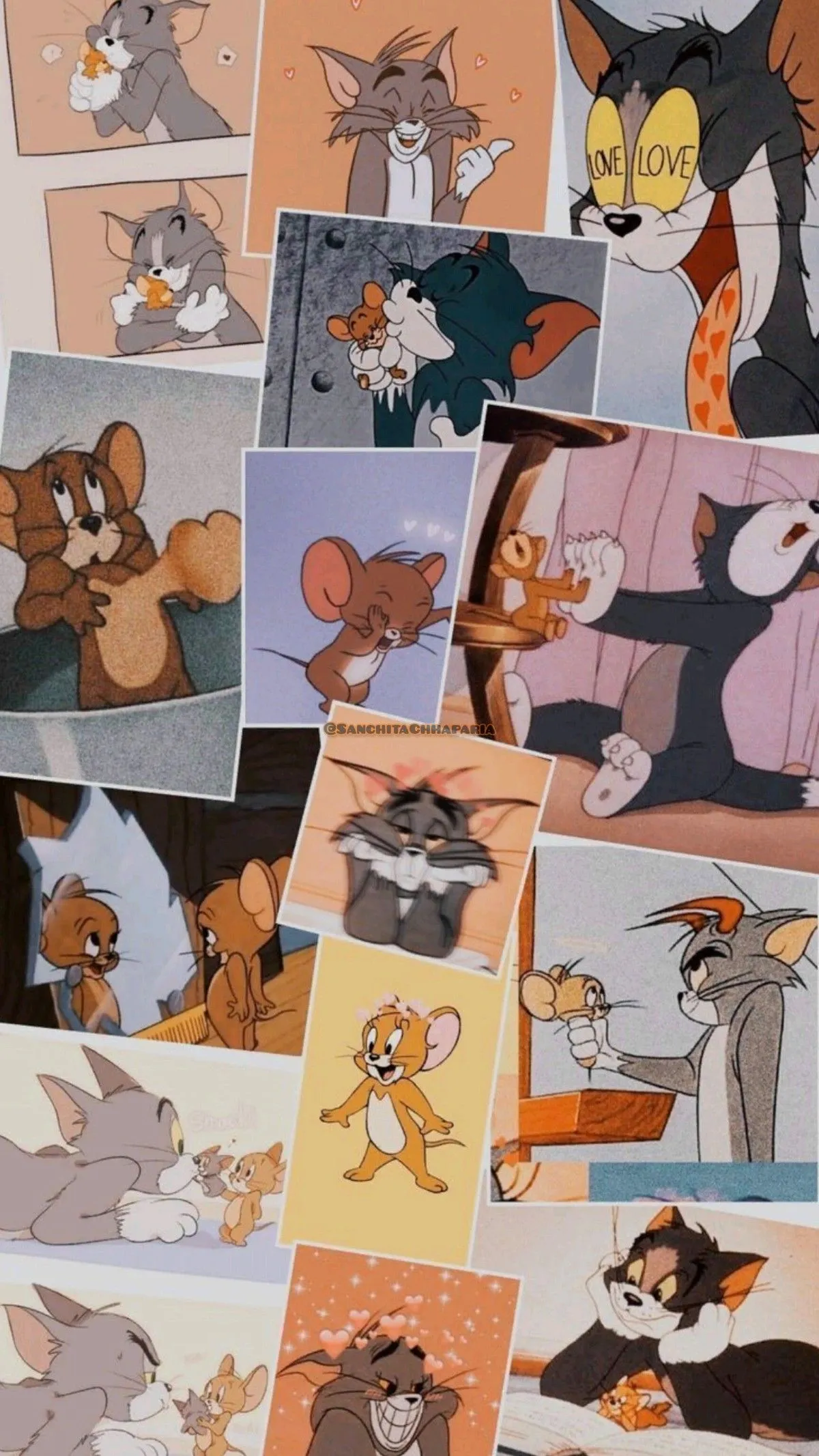 Collage of Fun Tom and Jerry Moments from Classic Episodes