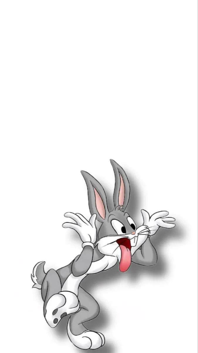 Jerry jumping with joy on a white background wallpaper