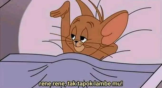 Jerry resting on a pillow looking peaceful wallpaper