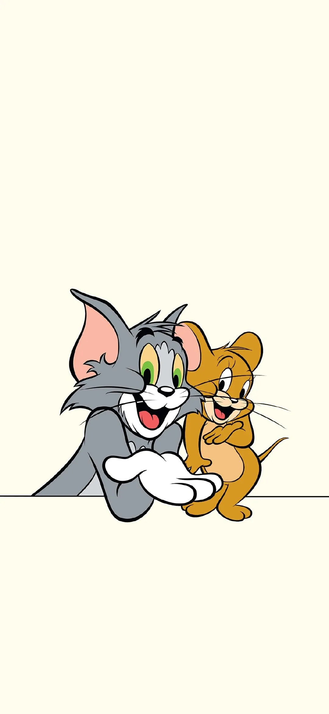 Jerry Standing Calmly Near Tom on White Background