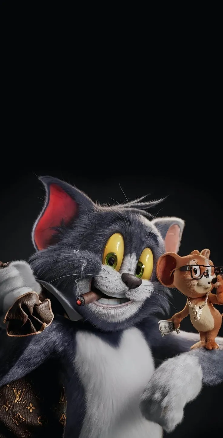 Tom and Jerry in Dramatic Moment with Shocking Expression