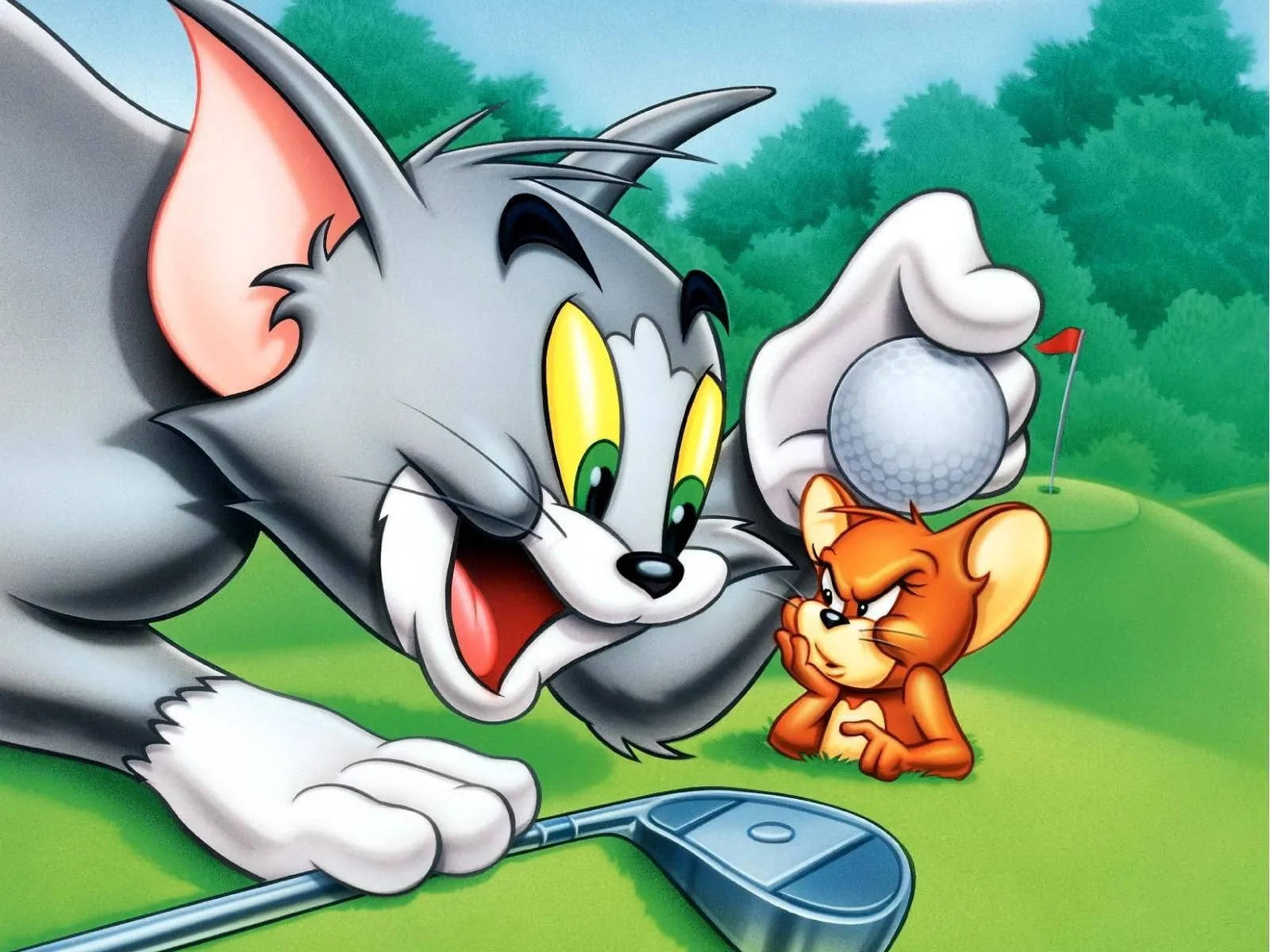Tom and Jerry Resting Together in a Peaceful Cartoon Scene