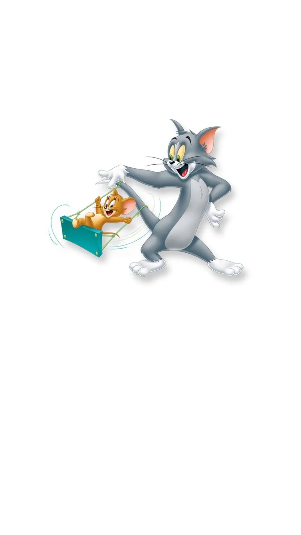Tom Throwing Water at Jerry in a Comedic Scene wallpaper