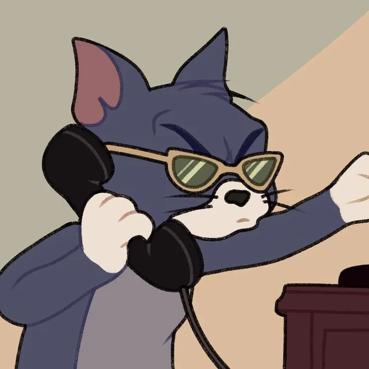 Tom Wearing Sunglasses Talking on Phone in Style wallpaper