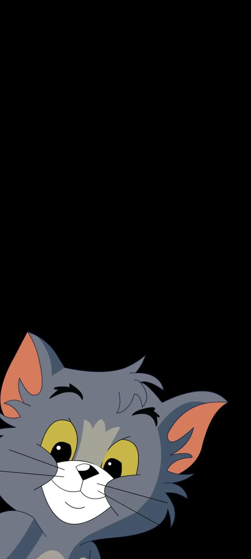 Tom with a Mischievous Grin in Dark Setting wallpaper
