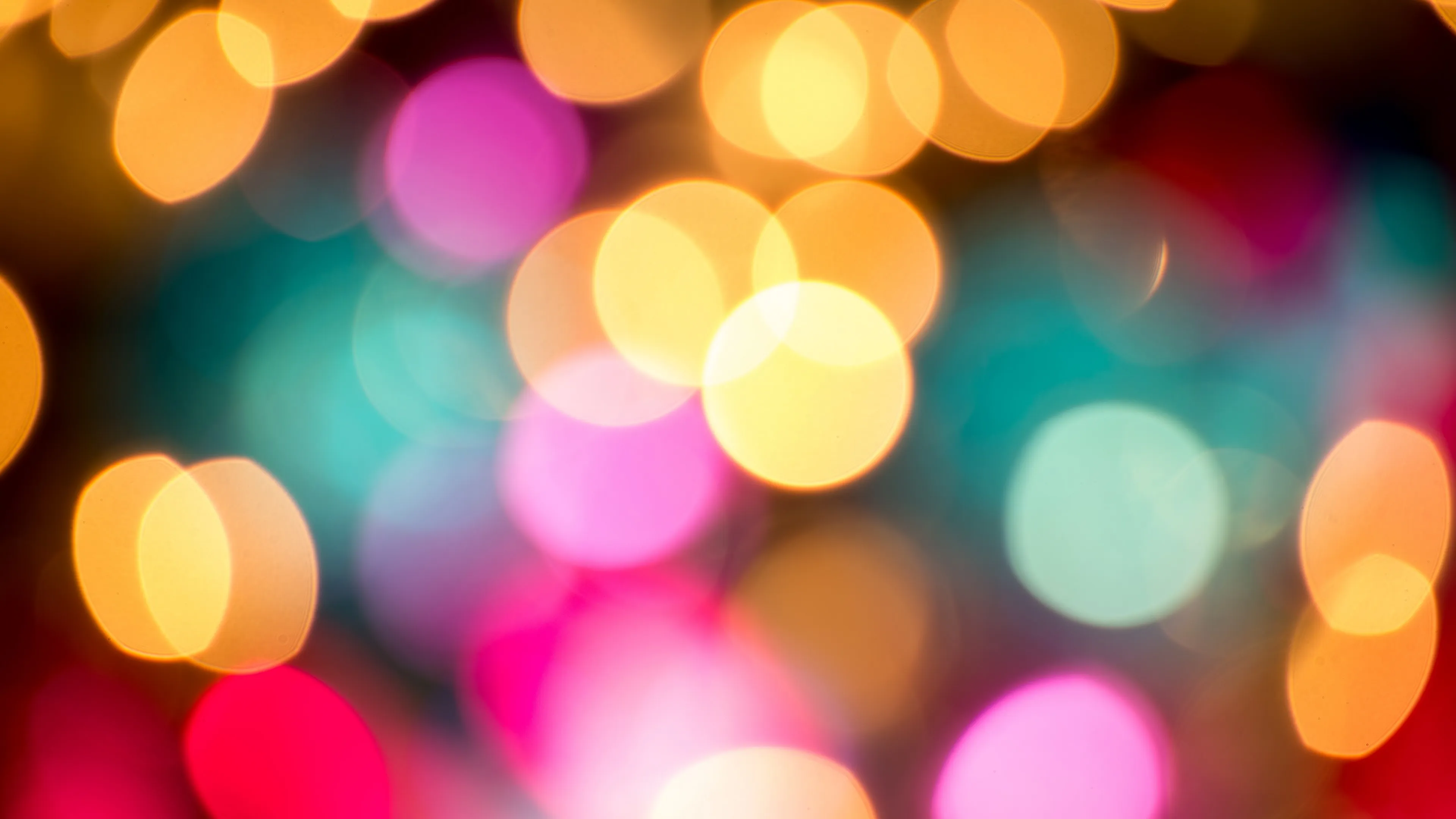 Background Lights with Colourful and Glowing Circles Effect