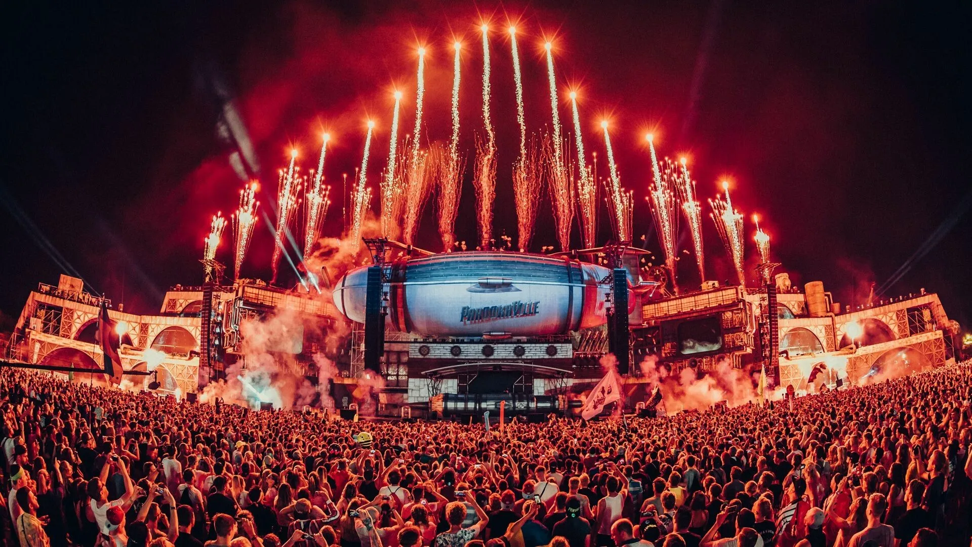 Night Show at the Parookaville Festival Stage Free Wallpaper