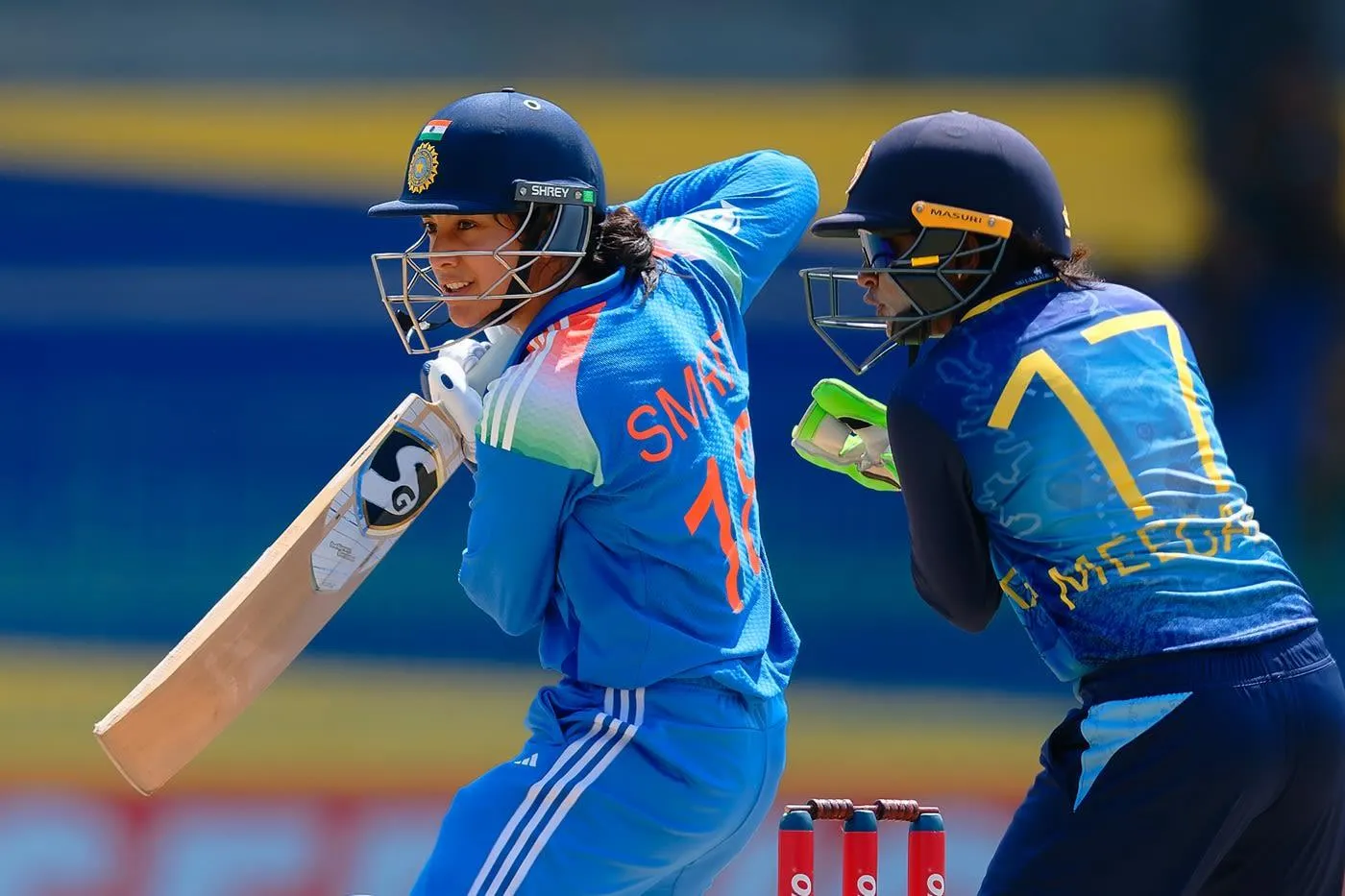 Smriti Mandhana and teammates gearing up for a cricket match