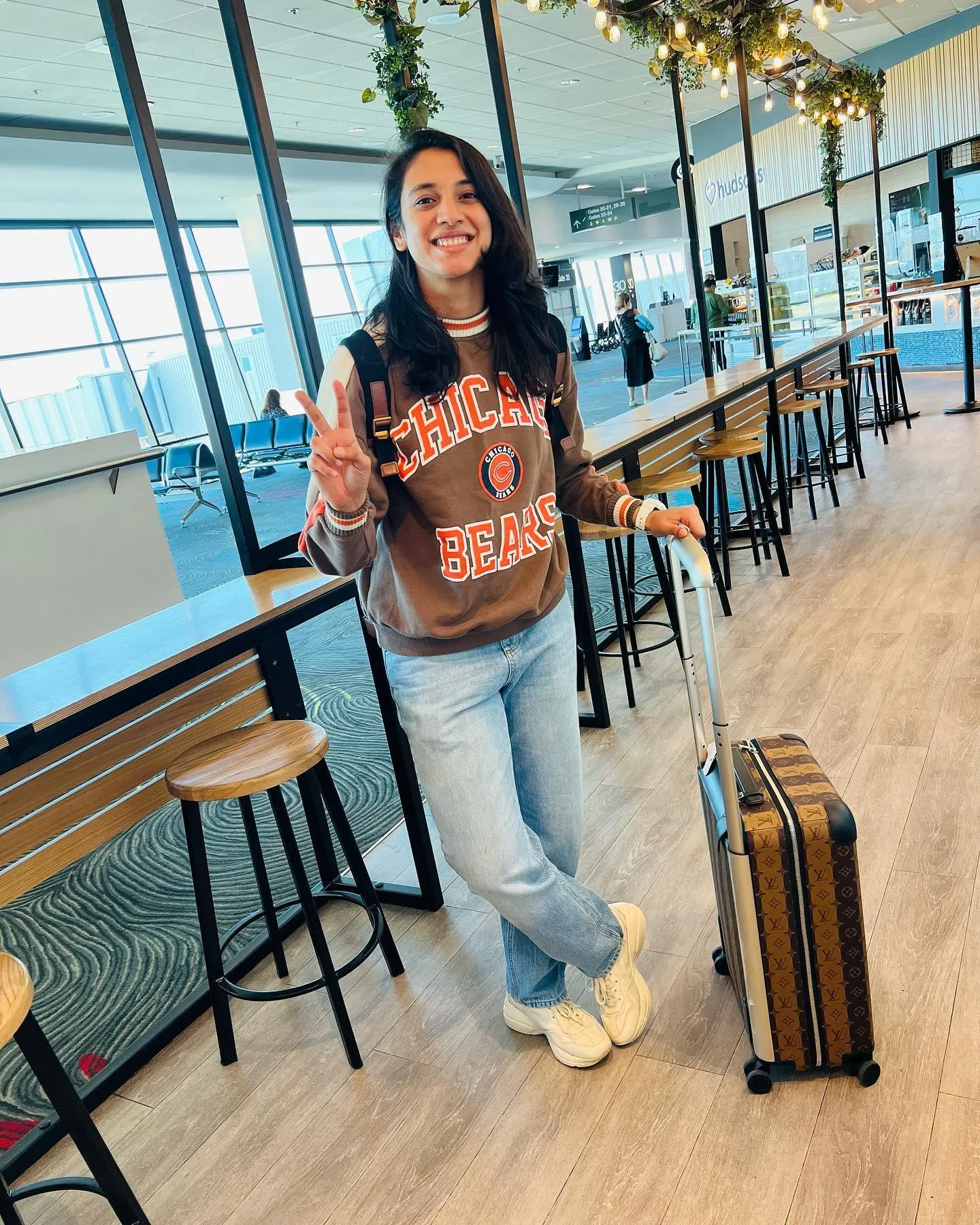 Smriti Mandhana at Airport in Casual Outfit wallpaper