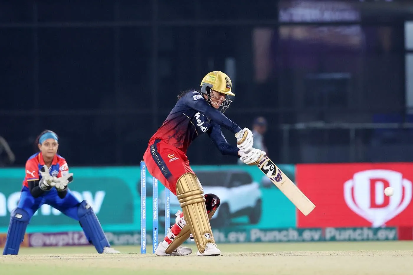 Smriti Mandhana batting during an exciting cricket tournament