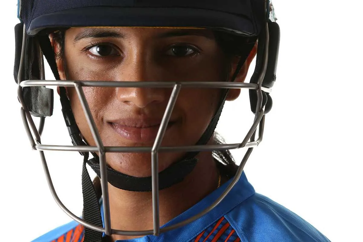 Smriti Mandhana Batting in Intense Cricket Match Action