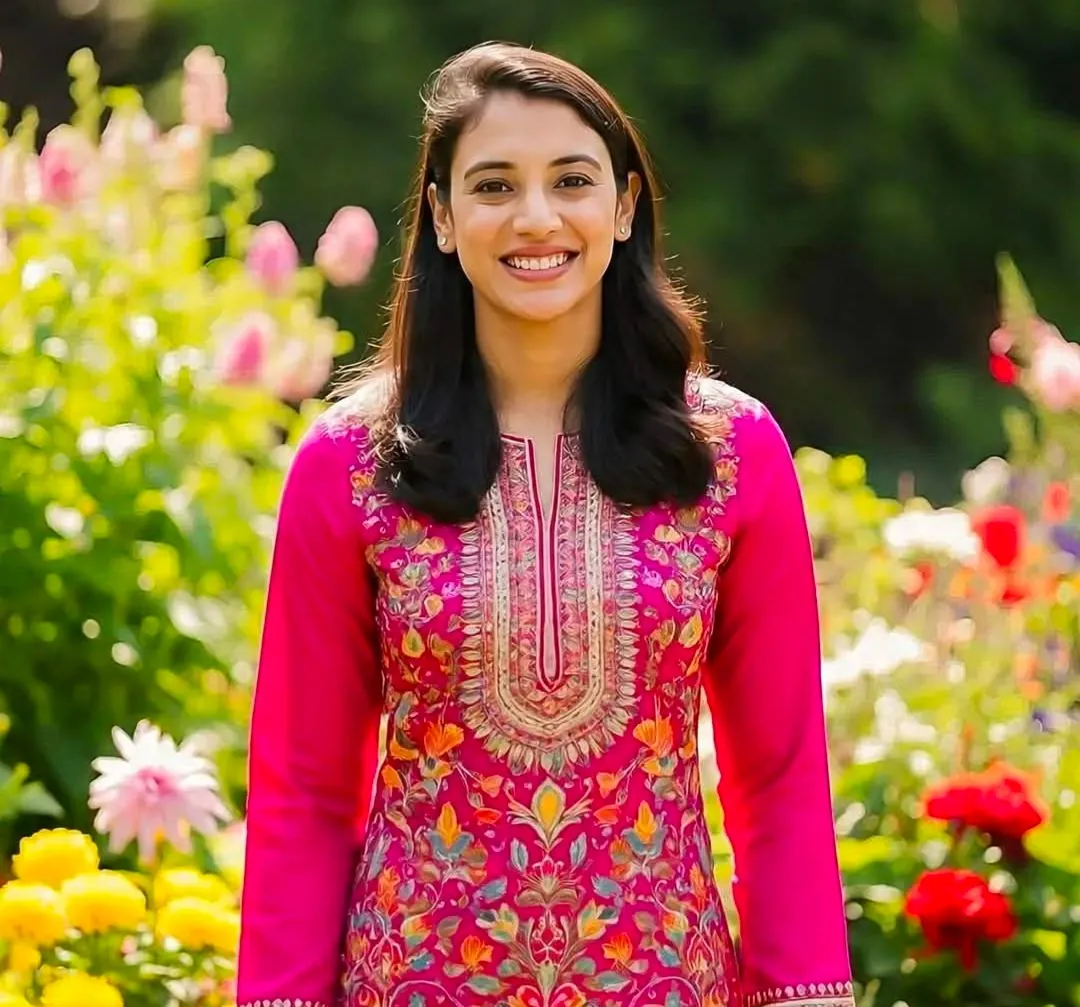 Smriti Mandhana Beautiful Portrait in Nature wallpaper