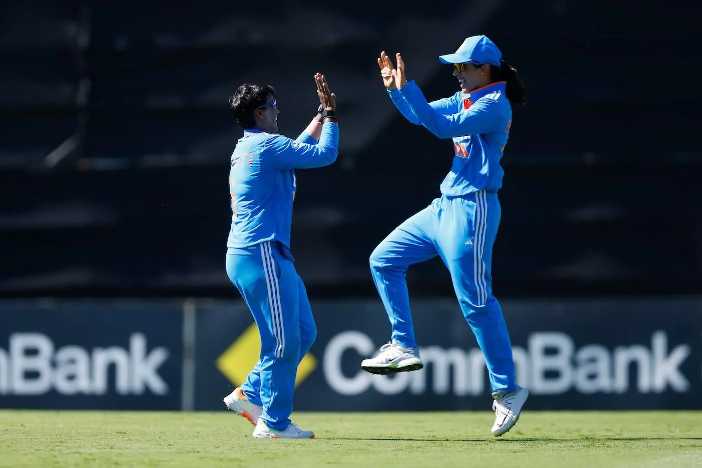 Smriti Mandhana Bowling in a Match Under Stadium Light