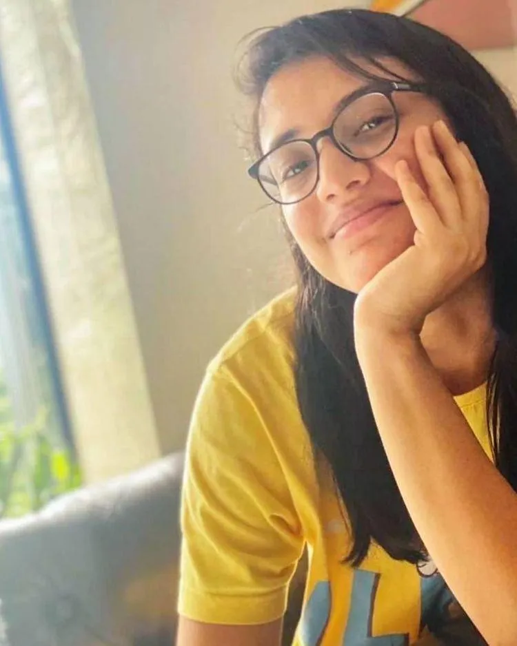 Smriti Mandhana Casual Moment with Hand on Face and Smile