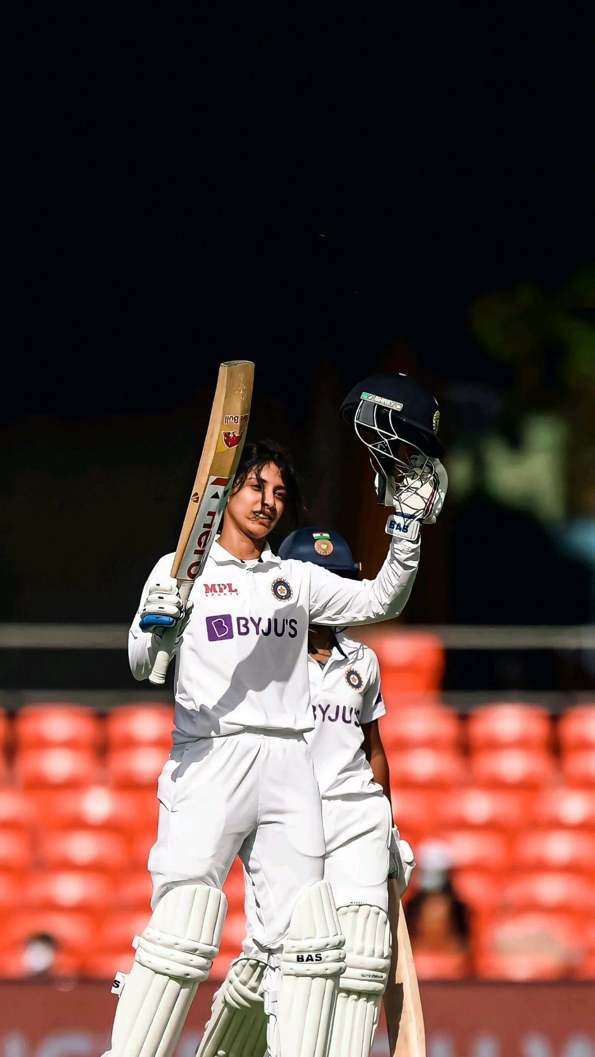 Smriti Mandhana Celebrating Victory in Cricket wallpaper