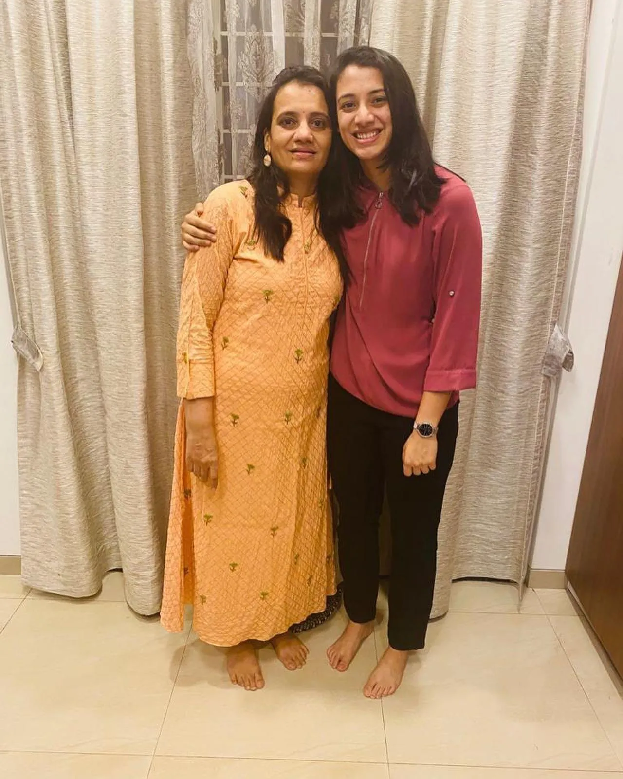 Smriti Mandhana Celebrating with Family and Friends