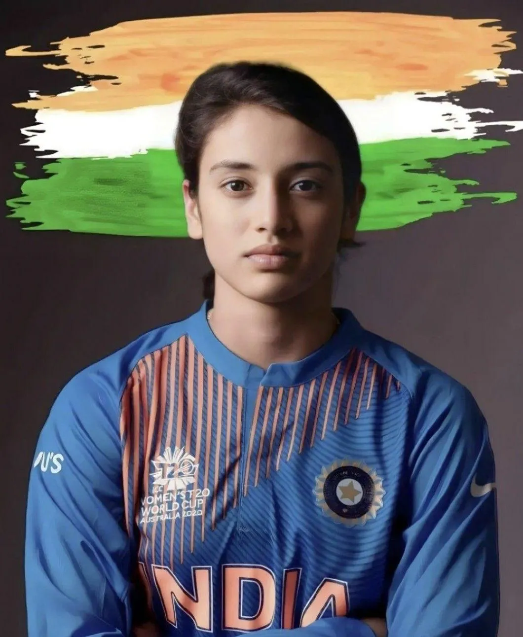 Smriti Mandhana during India vs match showcasing skills