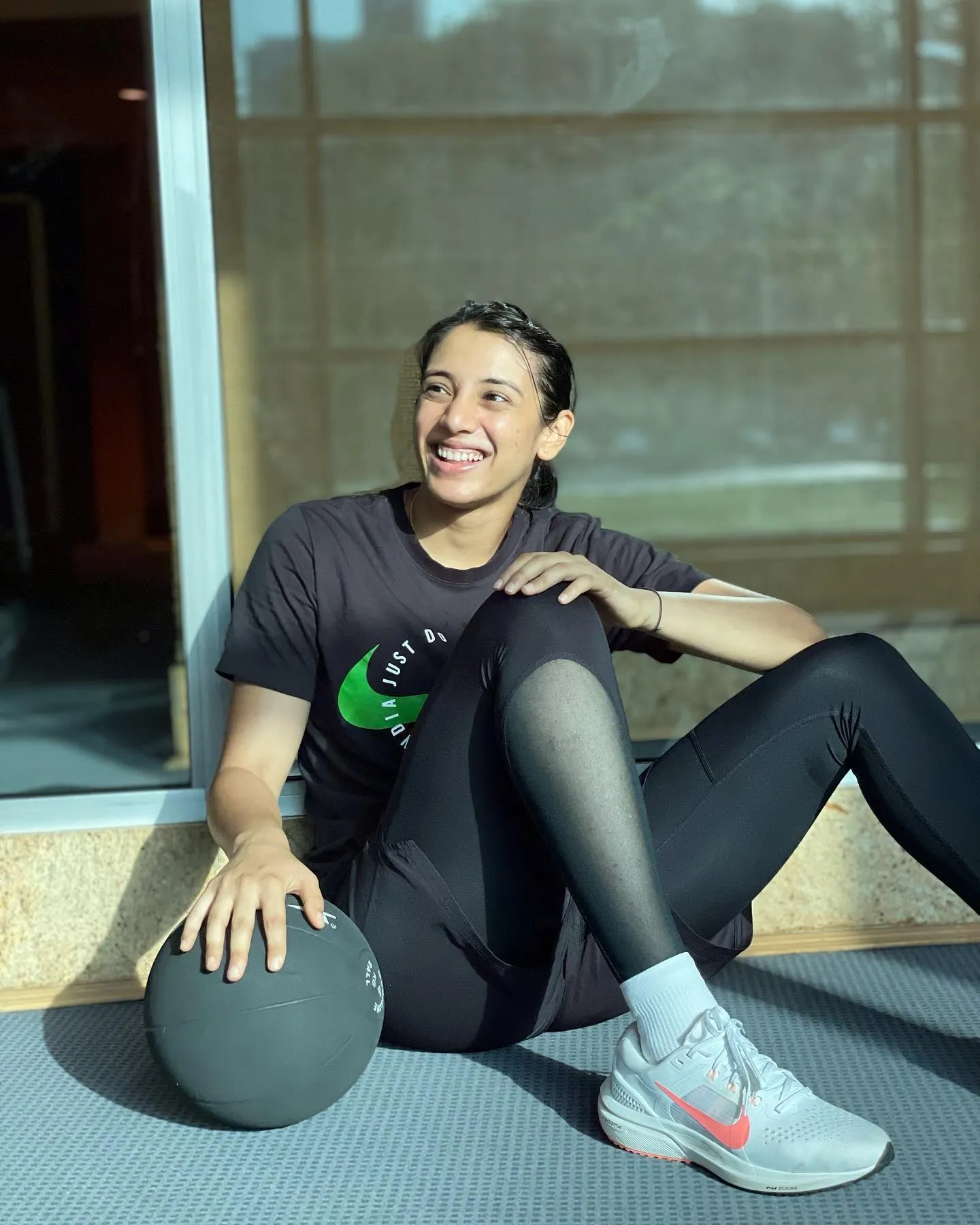Smriti Mandhana Enjoying Leisure Time in a Comfortable Setting