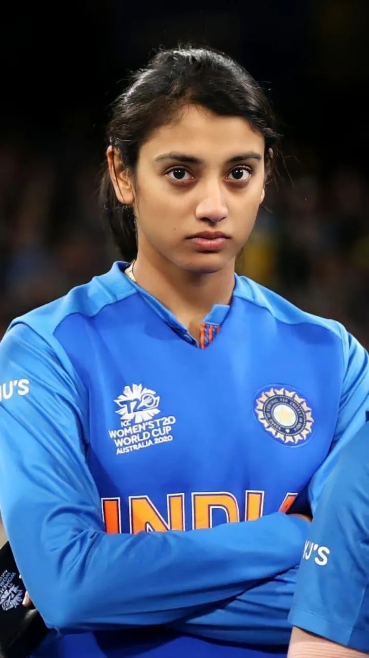 Smriti Mandhana focused in India jersey before a match
