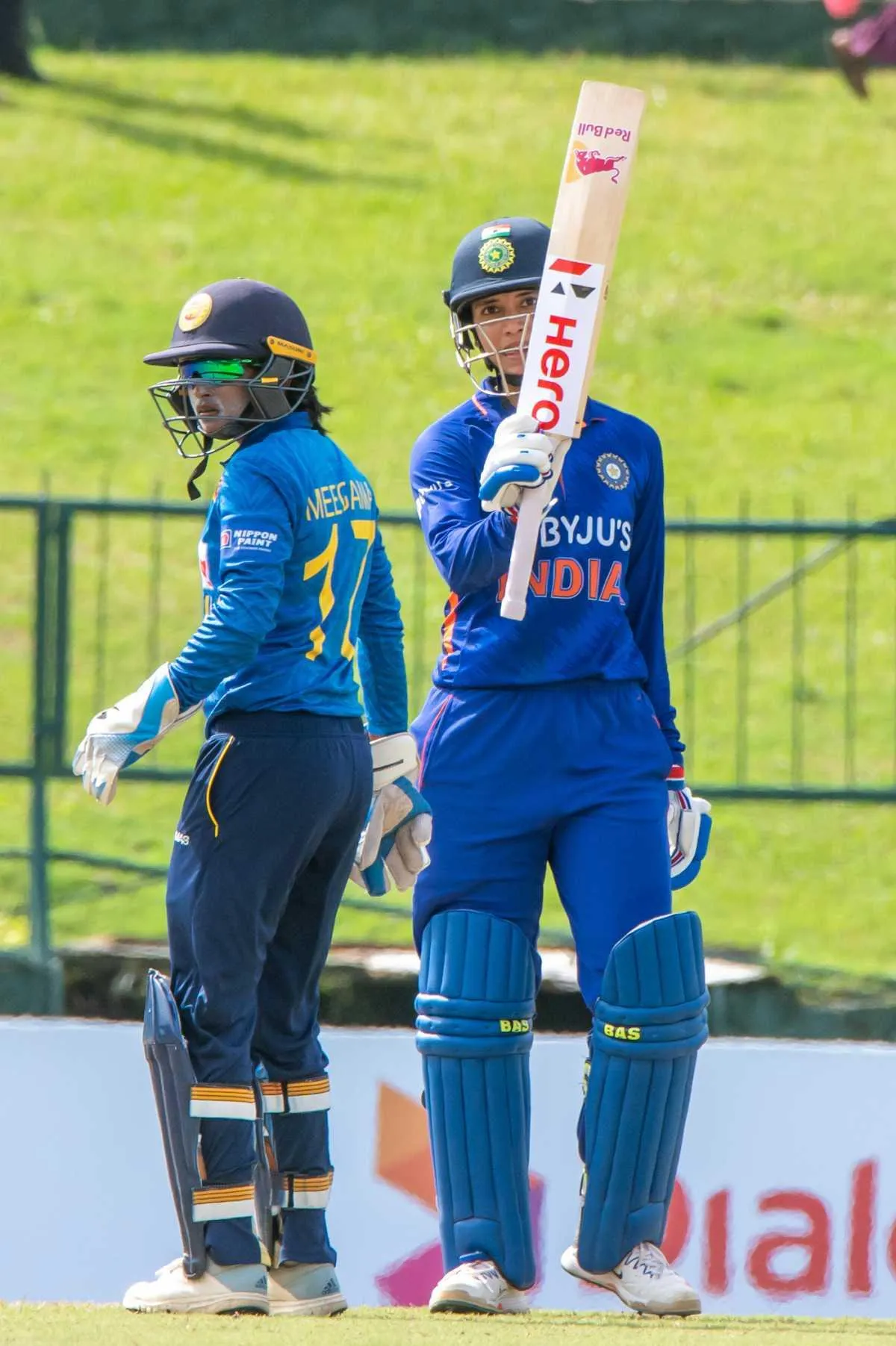 Smriti Mandhana in action playing for the national team