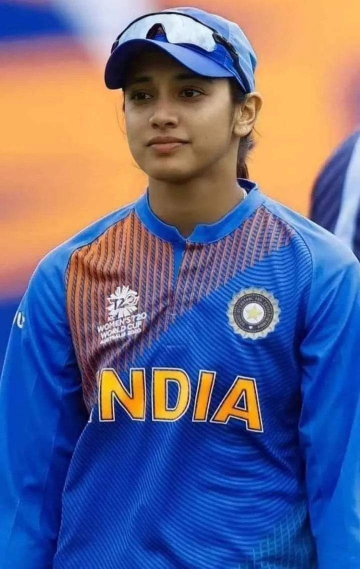 Smriti Mandhana in India Jersey during a match HD wallpaper