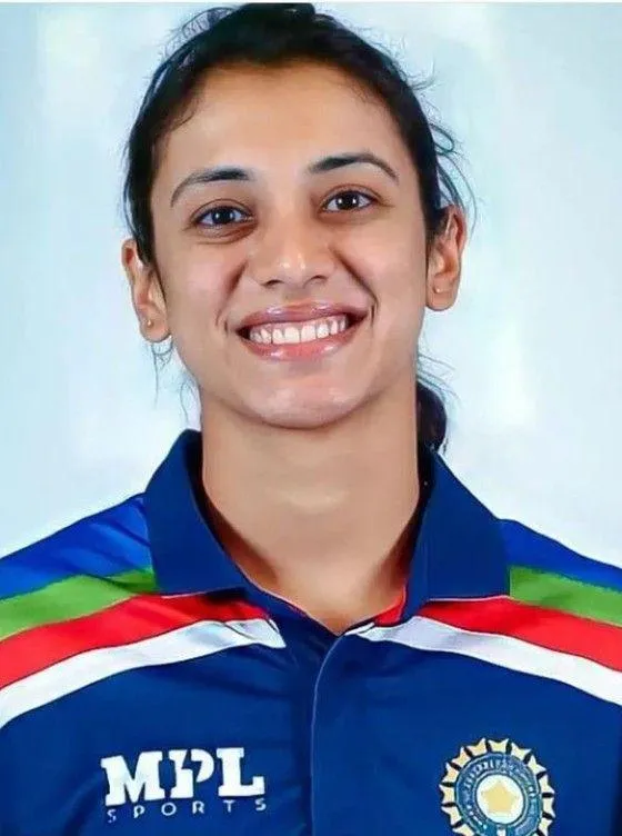 Smriti Mandhana in Indian Jersey with a Bright Smile