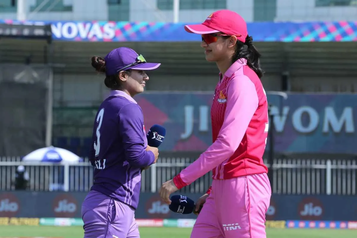 Smriti Mandhana in Motion during Competitive Cricket Match