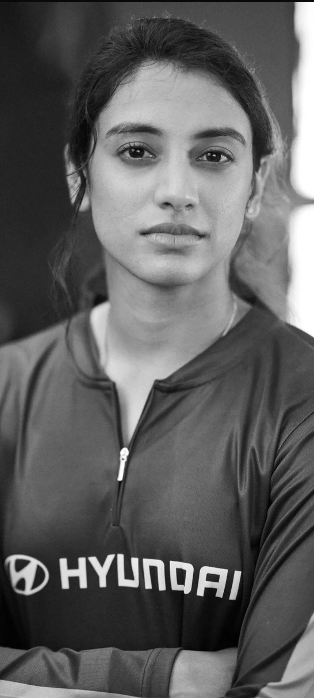 Smriti Mandhana in Virat Kohli jersey portrait style photo
