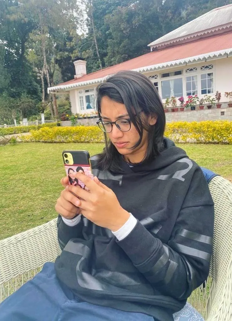 Smriti Mandhana interacting with fans during a cricket match
