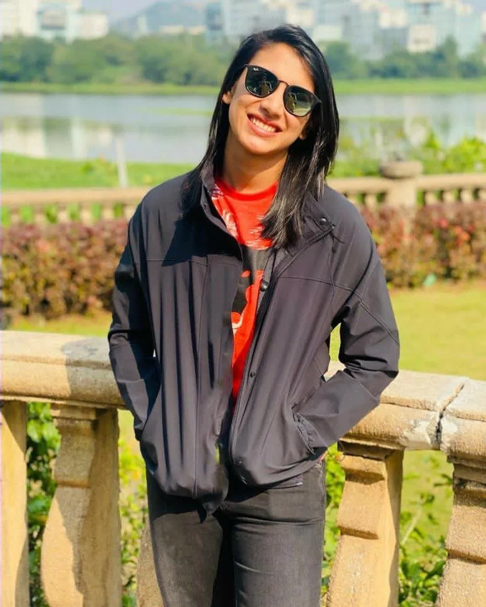 Smriti Mandhana looking relaxed in a casual outfit