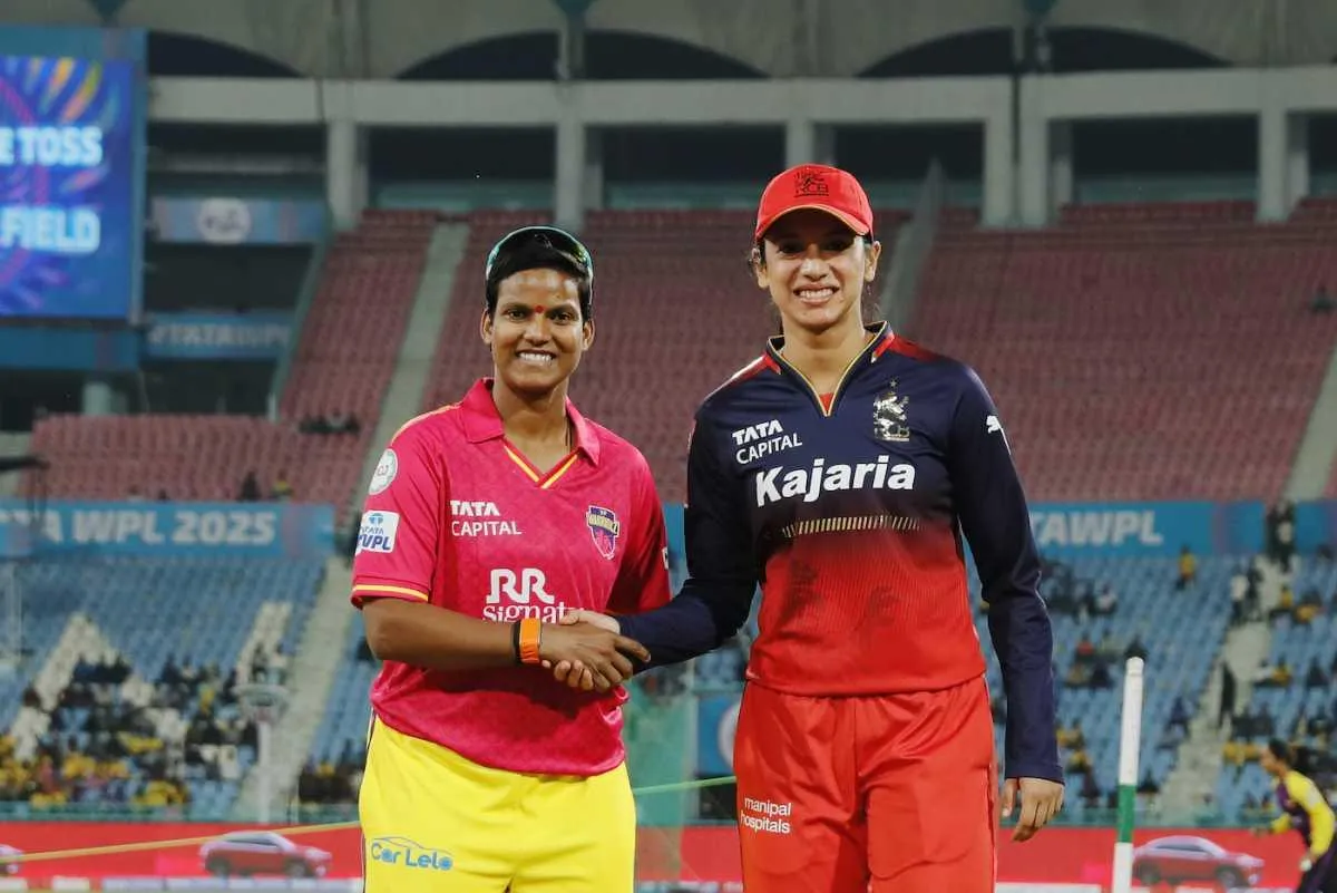 Smriti Mandhana on Ground with Teammate After Match